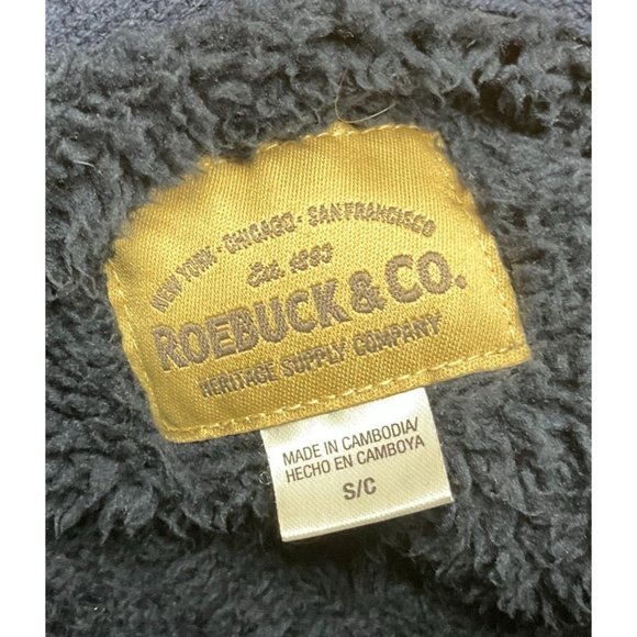 Vintage Sears Gold Blue Zip Up Sweat Jacket Size Small - Picture 3 of 9